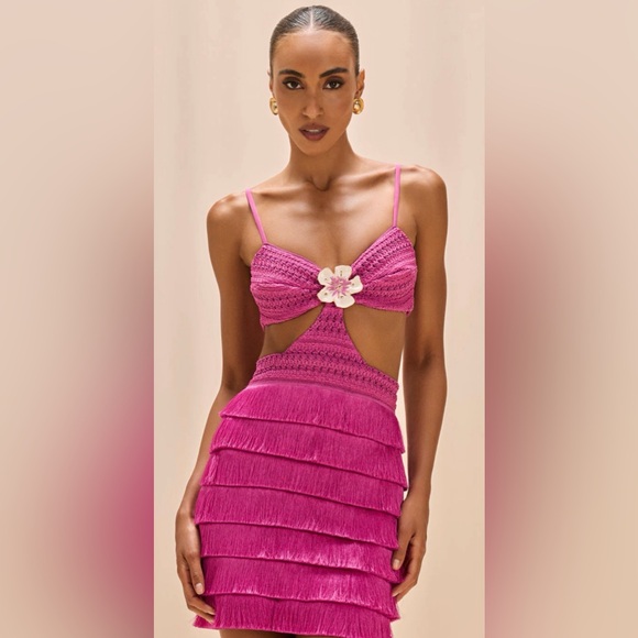 PatBO Dresses & Skirts - PATBO LYA FRINGE MINI DRESS